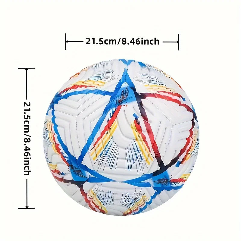 Premium Machine-Stitched Soccer Ball, Durable PU Training Match Ball For Teens Adults, Outdoor Sports Competition Football