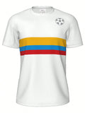 Mexico Soccer Jersey Men, Breathable Football Shirt Short Sleeve Mexican National Team Style Fan Jersey