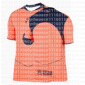 Soccer Jersey Red and Blue Color Scheme Football Team Classic Sportswear Men's Home/Away/Third Casual T-Shirt