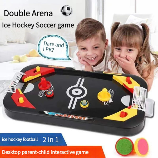 2 In 1 Soccer Board Game Toys Mini Desktop Soccer Ice Table Game Interactive Anti-stress Party Table Football Toys Children Gift